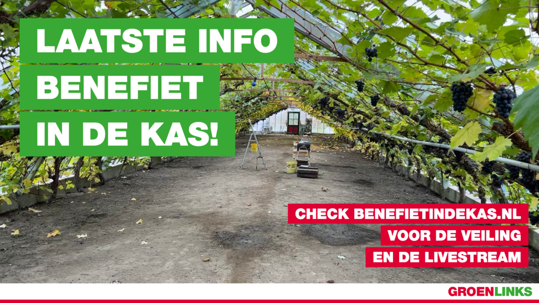 Benefiet in de Kas laatste info 