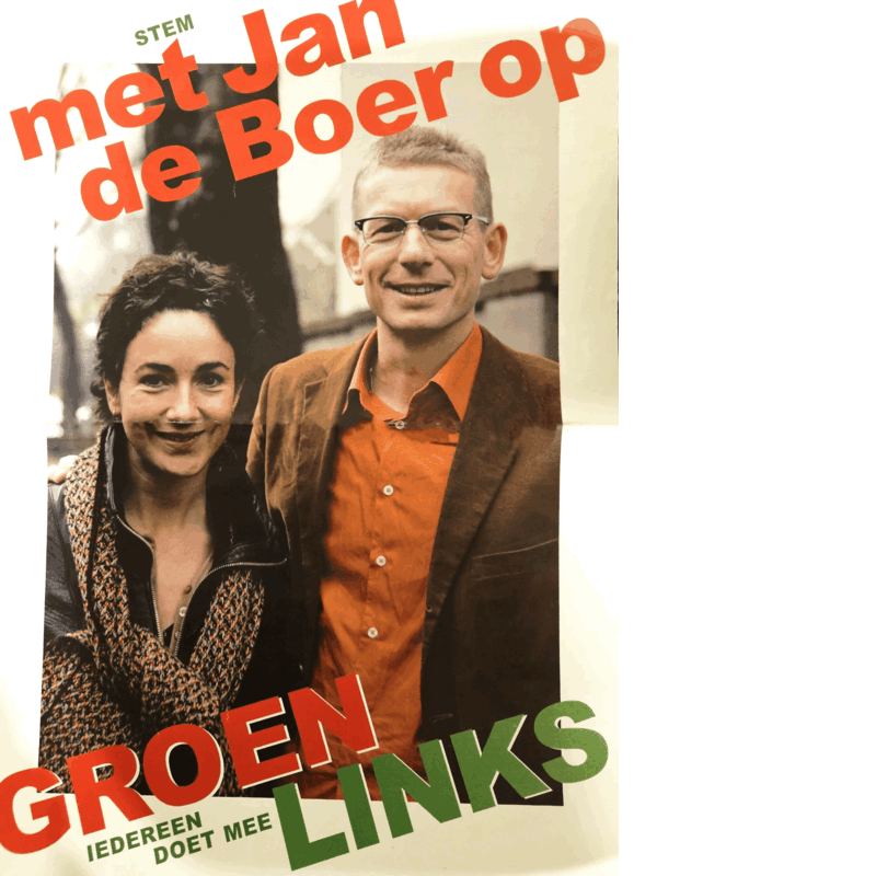 Jan de Boer met Femke Halsema